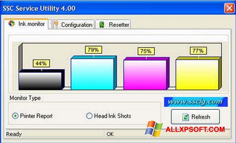 Screenshot SSC Service Utility Windows XP