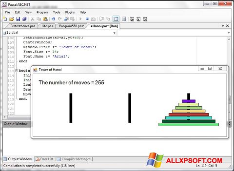 Screenshot Pascal ABC Windows XP