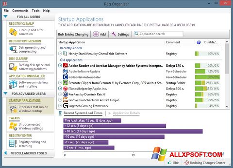 Screenshot Reg Organizer Windows XP