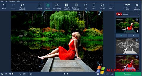 Screenshot Movavi Photo Editor Windows XP
