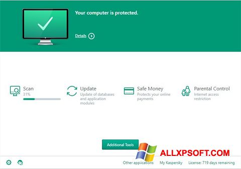 Screenshot Kaspersky Total Security Windows XP