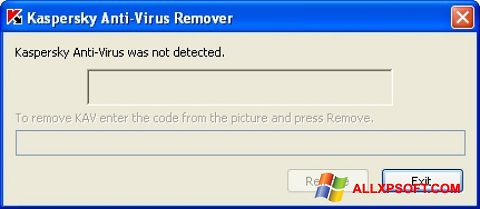 Screenshot KAVremover Windows XP