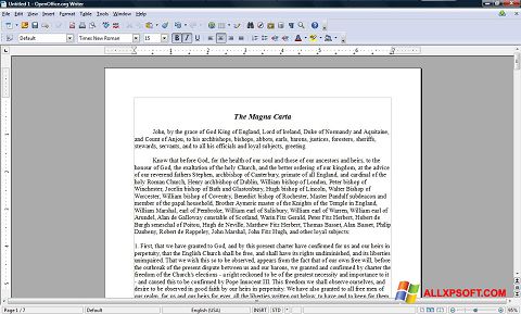 Screenshot OpenOffice Windows XP