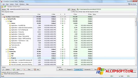 Screenshot GoodSync Windows XP