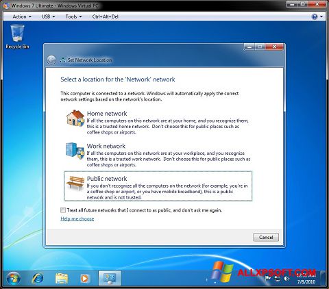 Screenshot Windows Virtual PC Windows XP