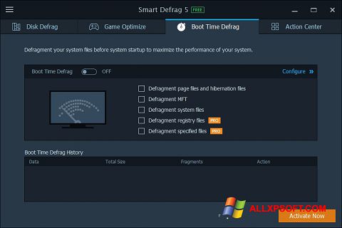 Screenshot Smart Defrag Windows XP