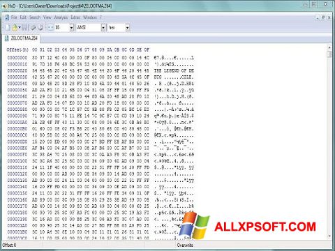 Screenshot Hex Editor Windows XP