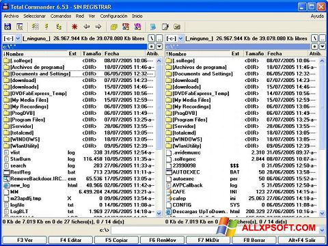 Screenshot Total Commander Windows XP