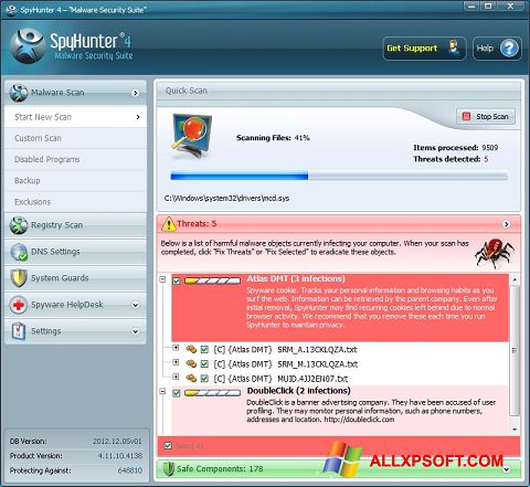 Screenshot SpyHunter Windows XP