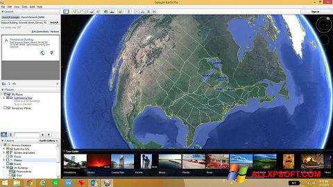 Screenshot Google Earth Windows XP