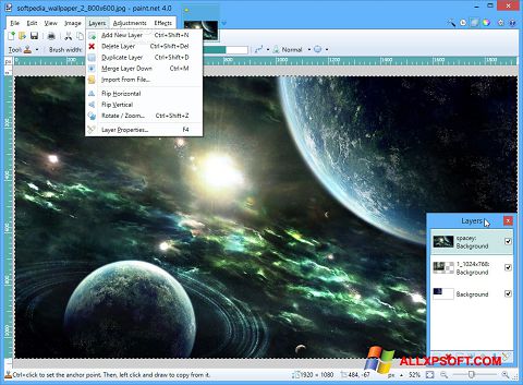 Screenshot Paint.NET Windows XP